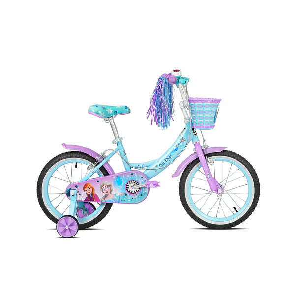 Spartan Disney Frozen Bicycle, Rear Caliper Brakes, Easy Saddle Height Adjustment, Colorful, 3 Years+, Light Blue - 12 Inches