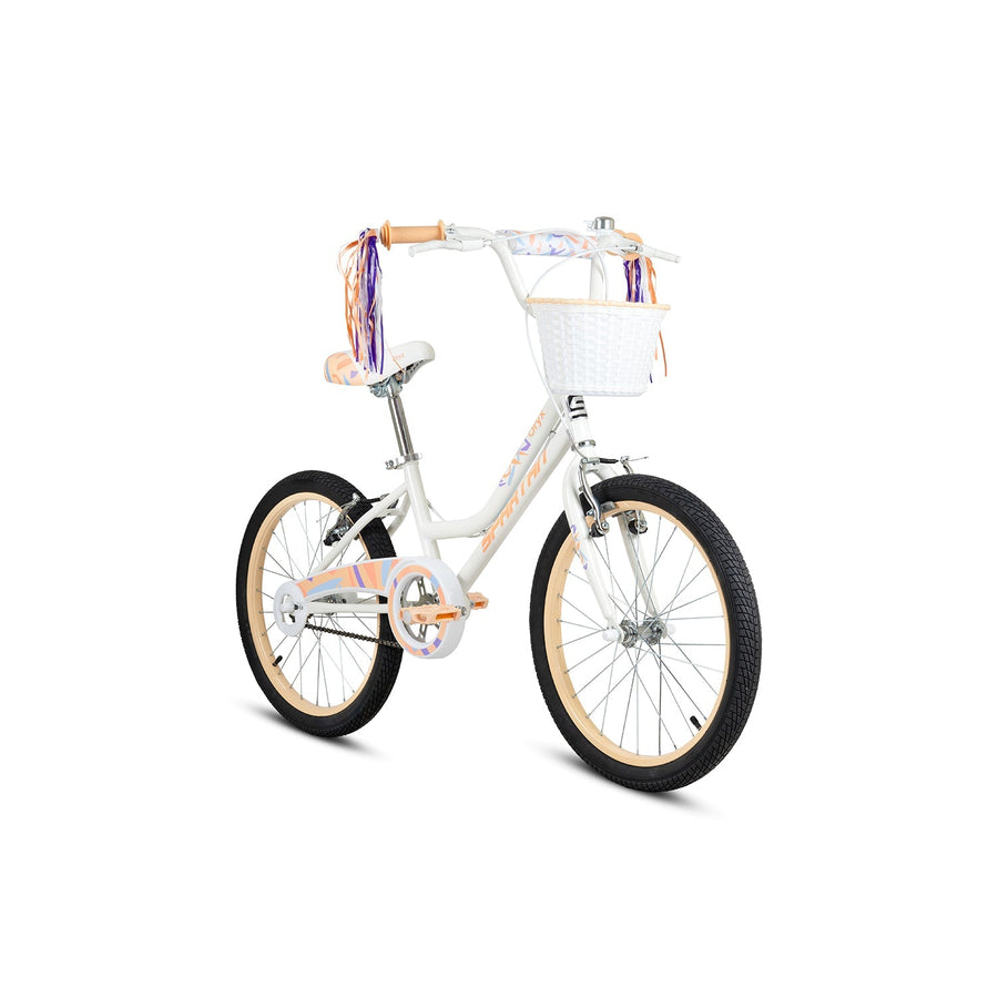 Spartan Oryx Bicycle, Rear Caliper Brakes, Easy Saddle Height Adjustment, Colorful, 6 Years+, Light Peach - 20 Inches