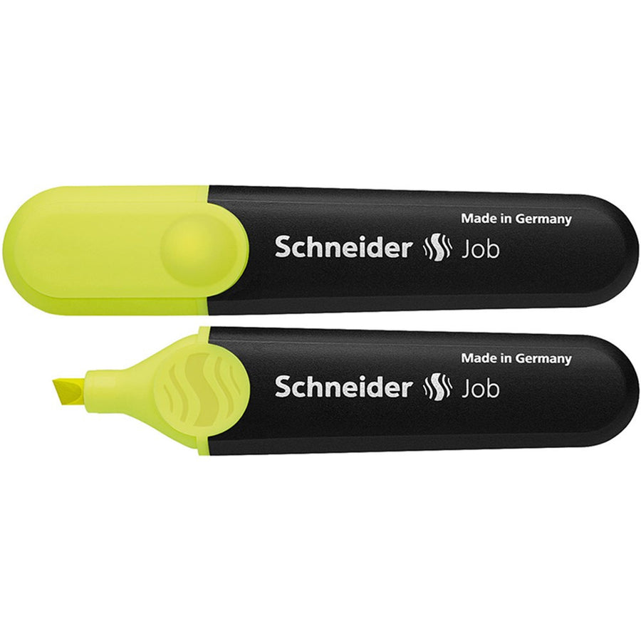 Schneider Job Highlighters, Chisel Tip, Fluorescent Yellow - 1 Piece