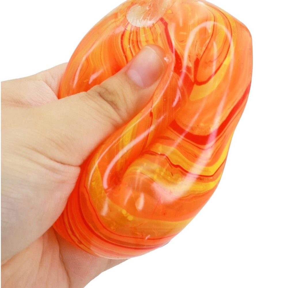 Squeez – Swril Cube – 5cm PVC Slow Rising (One Random Color)