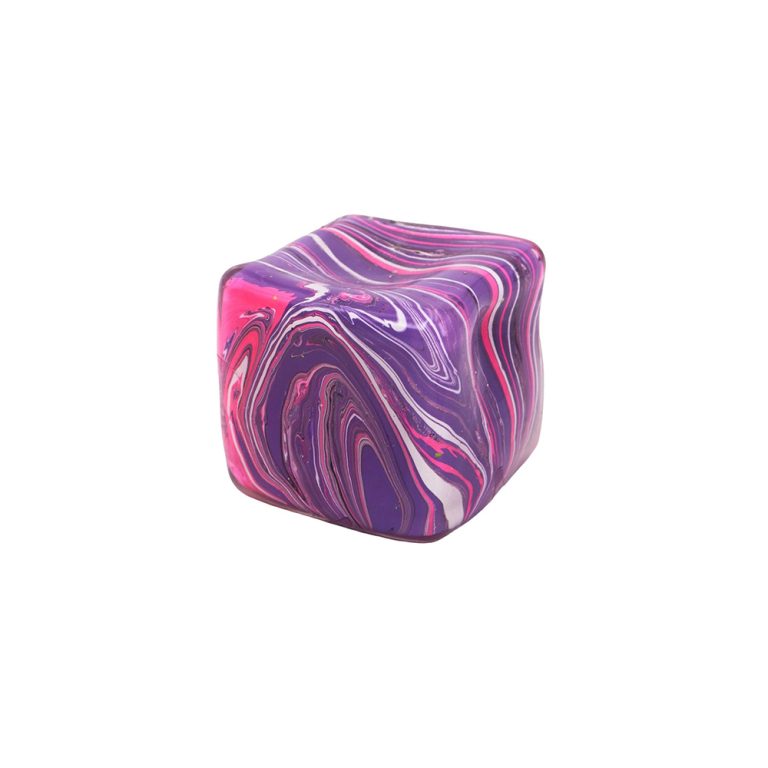 Squeez – Swril Cube – 5cm PVC Slow Rising (One Random Color)