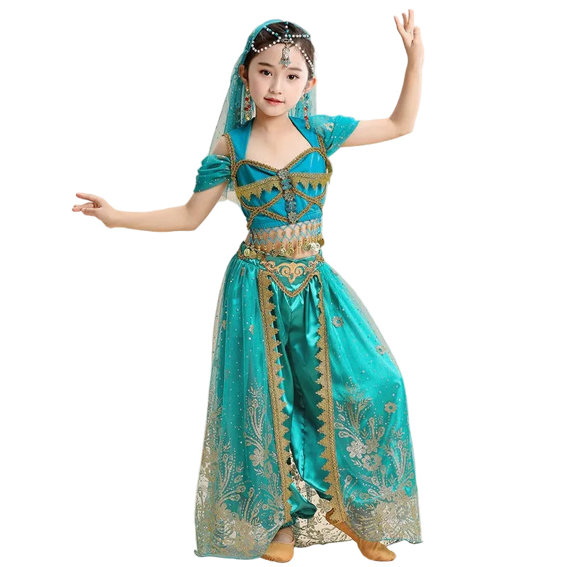 Arabian Princess Jasmine Birthday Deluxe Costume – Magic Carpet Edition