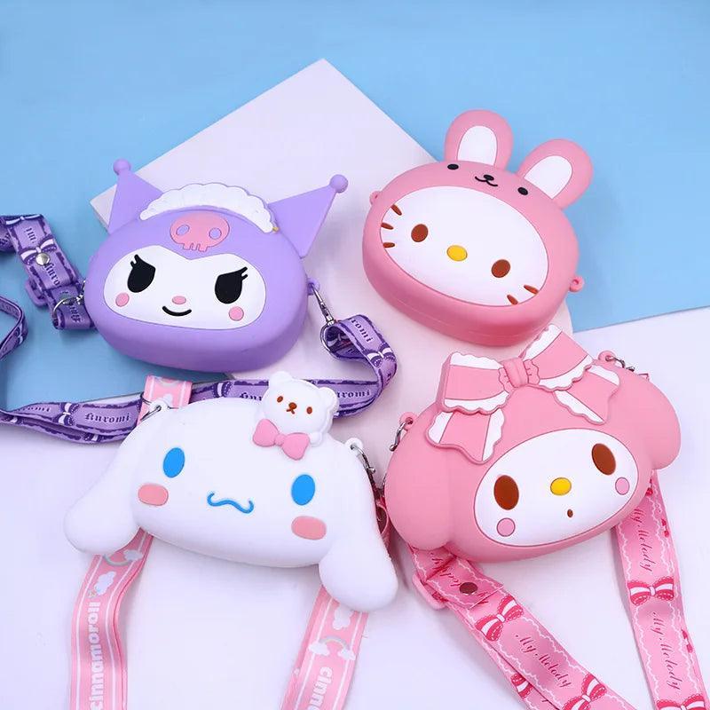 Sanrio Bag Kawaii Hello Kitty Silicon Gel Shoulder Bags - White