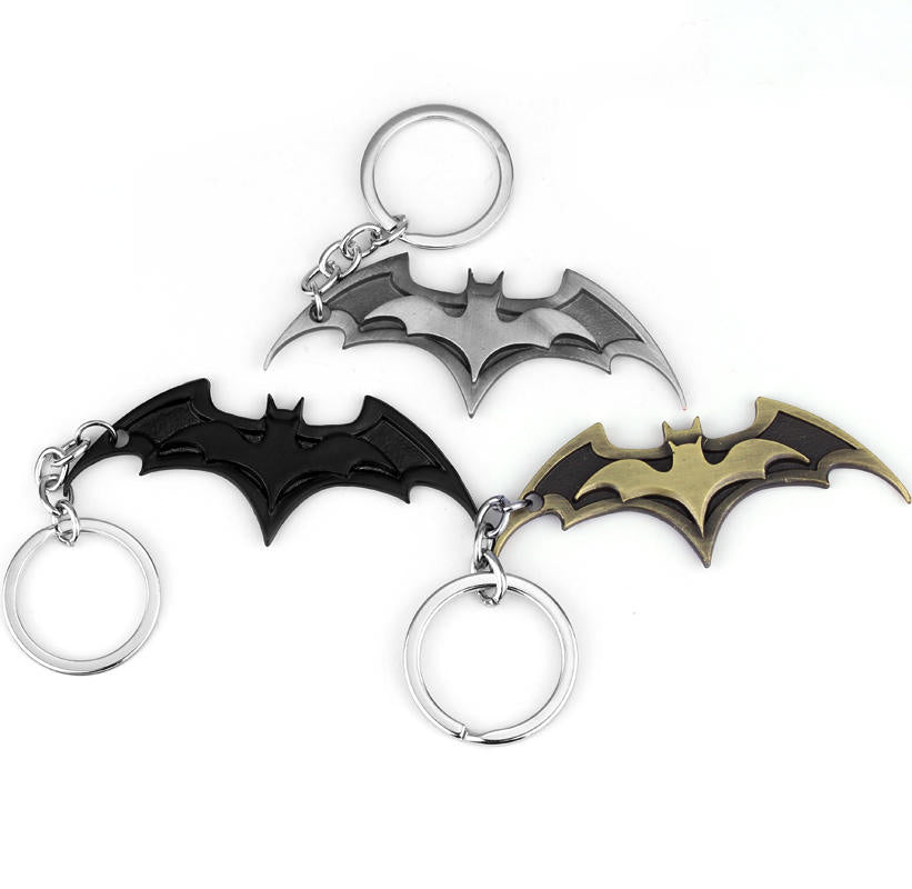 Batman Metal Keychain Sleek and Durable Accessories For Men - Small Size - Black