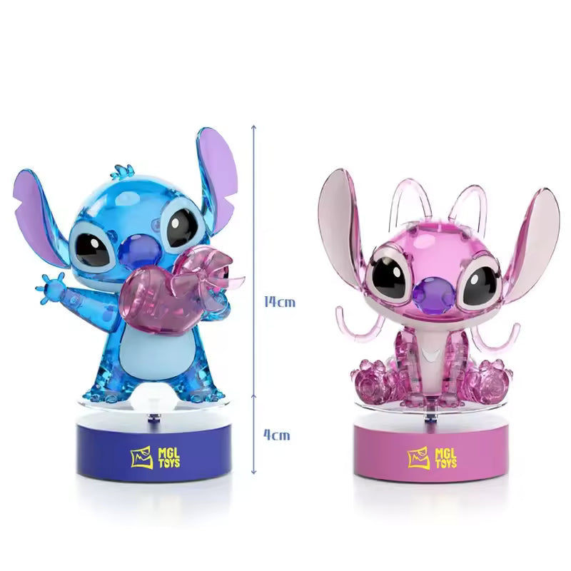 Original Disney Cartoon Lilo & Stitch Collectible Figures DIY Crystal Angel - Angel