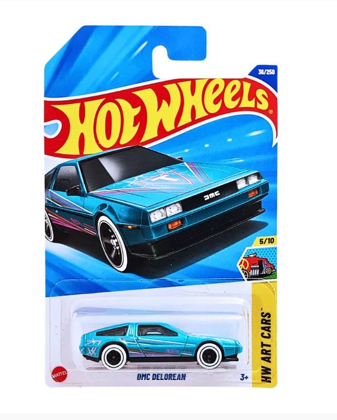Hot Wheels HW ART CARS - DMC DELOREAN - GREEN