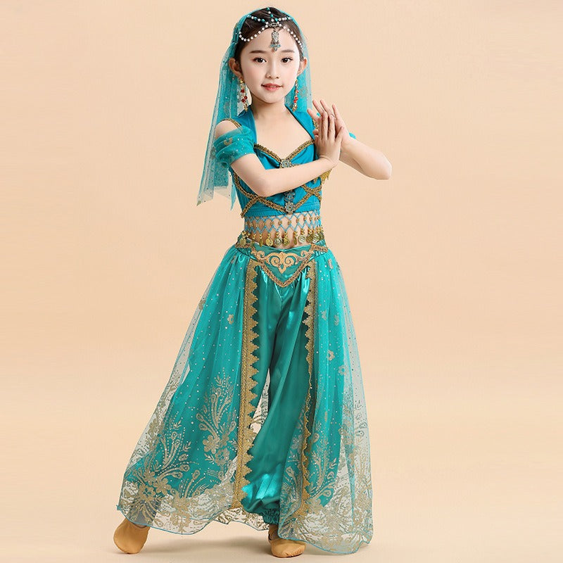 Arabian Princess Jasmine Birthday Deluxe Costume – Magic Carpet Edition