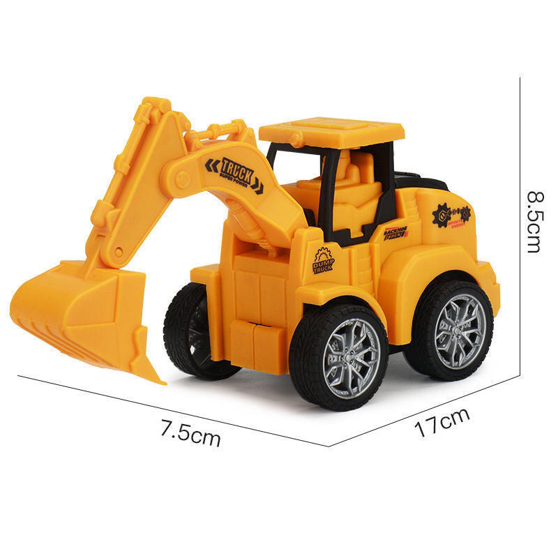 Diecast vehicle engineering contruction 4 pcs For kids