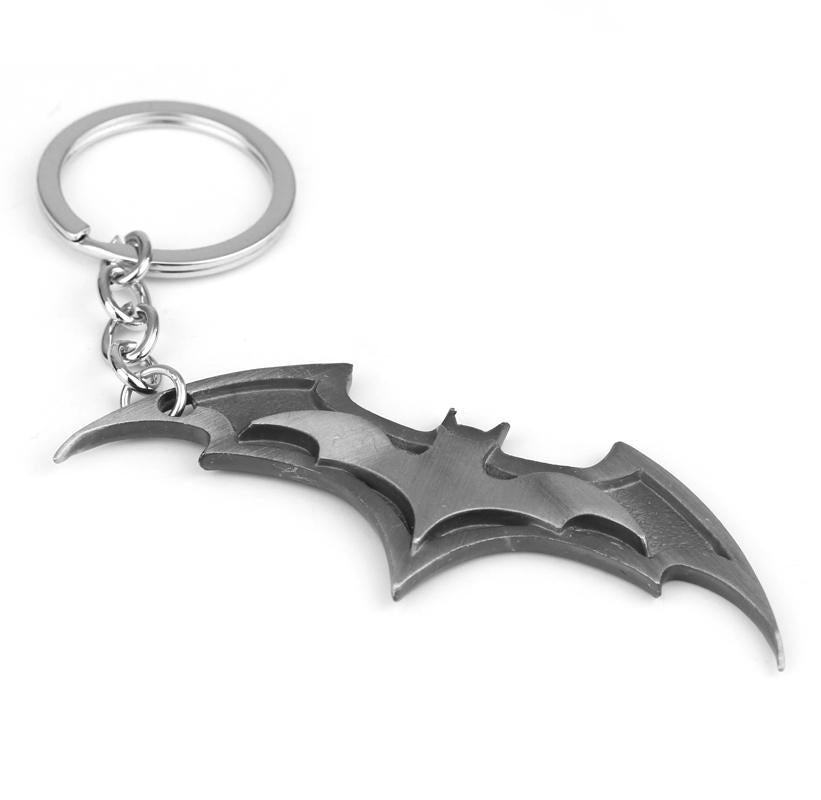 Batman Metal Keychain Sleek and Durable Accessories For Men - Silver