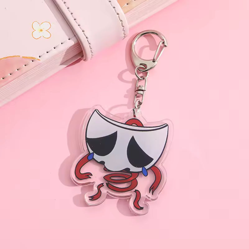 Keychain with a cartoonish design 