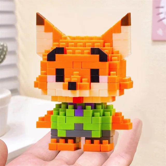 Disney Anime Princess Building Blocks W2601-29 mini Action toy Figures Blocks - Fox - 147 Pieces