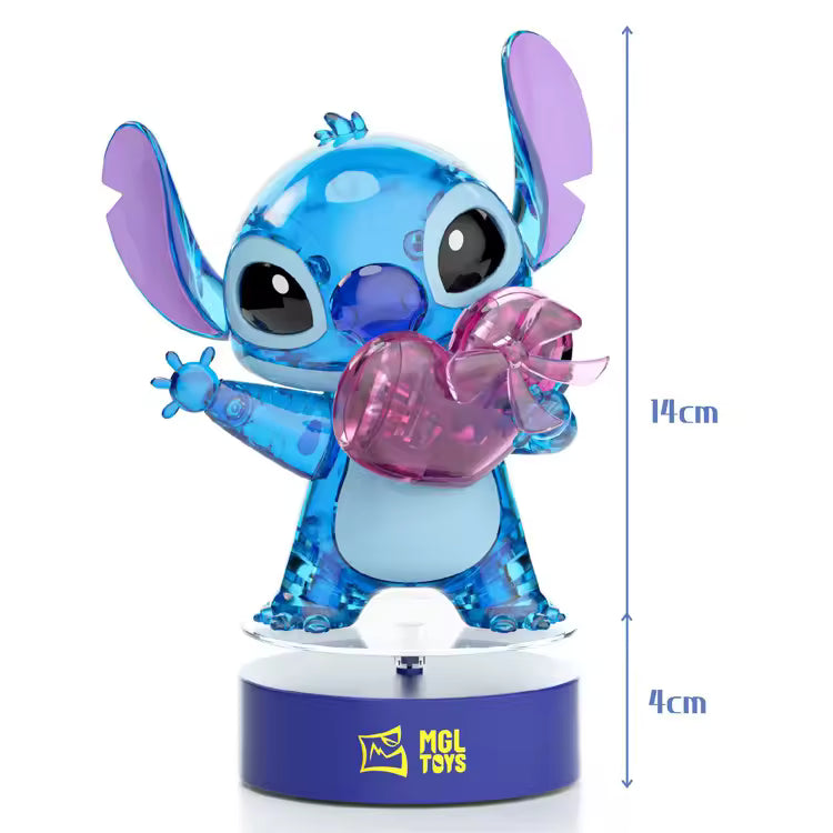 شخصيات ديزني الكرتونية الأصلية ليلو وستيتش القابلة للتجميع - اصنعها بنفسك - ملاك الكريستال - ستيتش