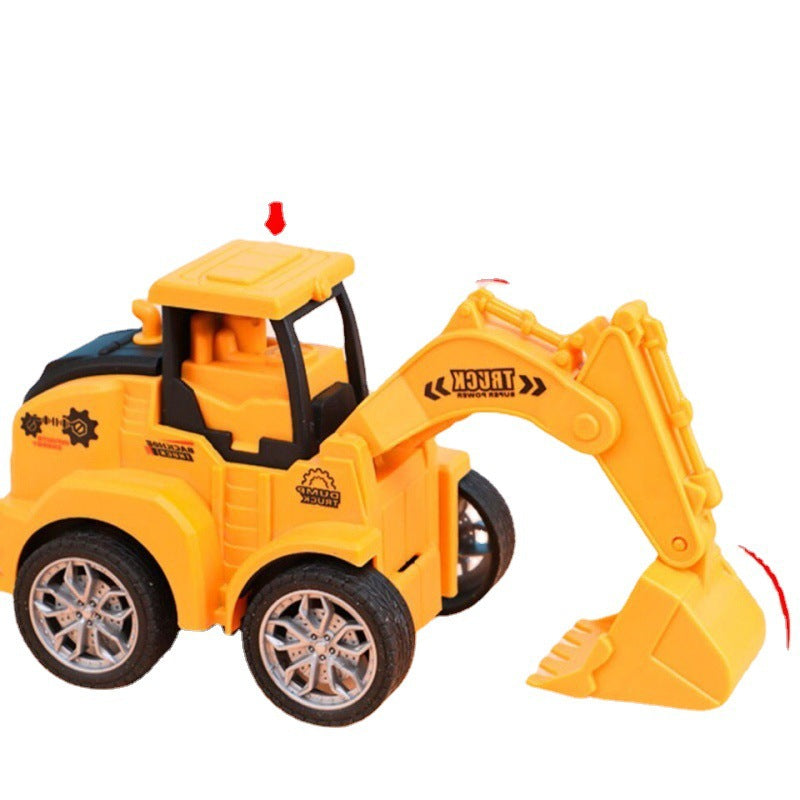 Diecast vehicle engineering contruction 4 pcs For kids