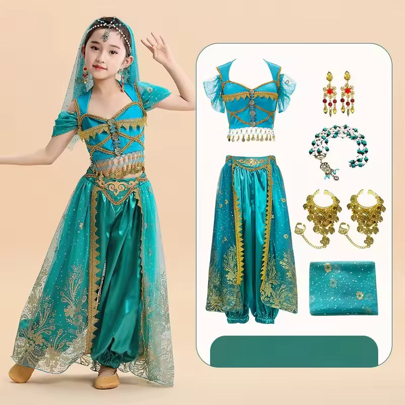 Arabian Princess Jasmine Birthday Deluxe Costume – Magic Carpet Edition