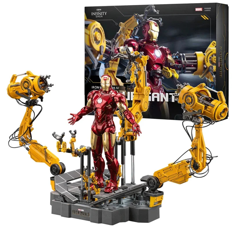 ZD Toys Super Heroes: Marvel - Iron Man II - Mark 4 (Suit-Up Gantry) Scale 1:10