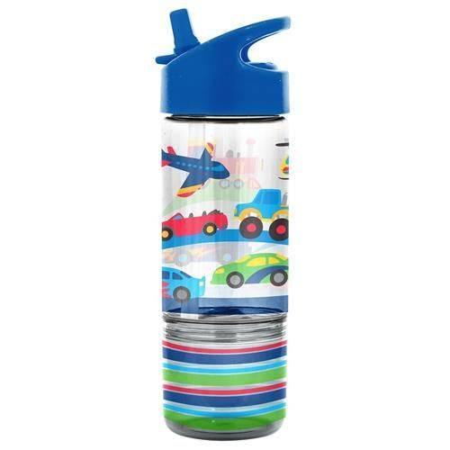 Stephen Joseph Sip & Snack Bottle with Snack Cup – Transportation