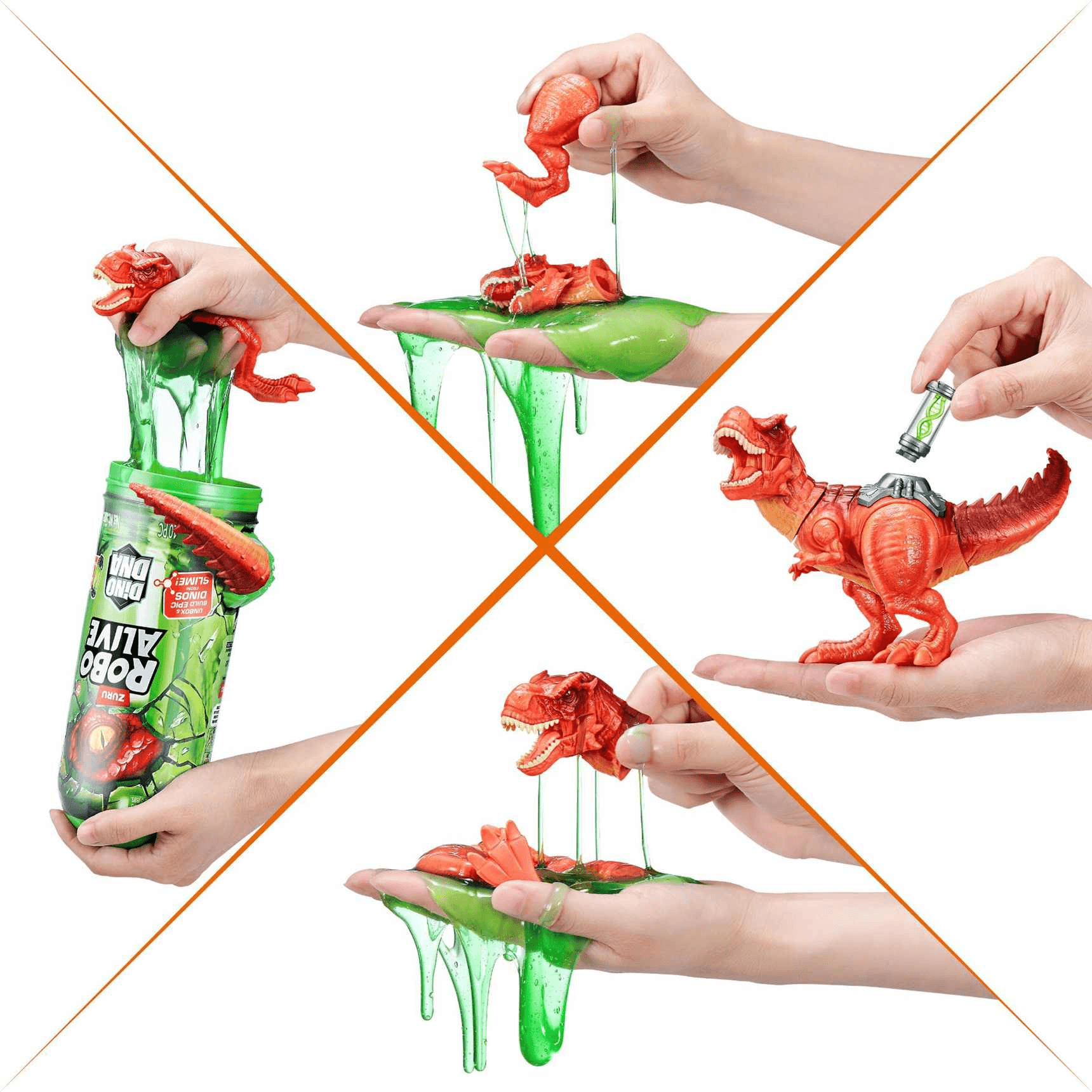 ZURU Robo Alive Dino DNA Dinosaver With Slime In Capsule - Design 2