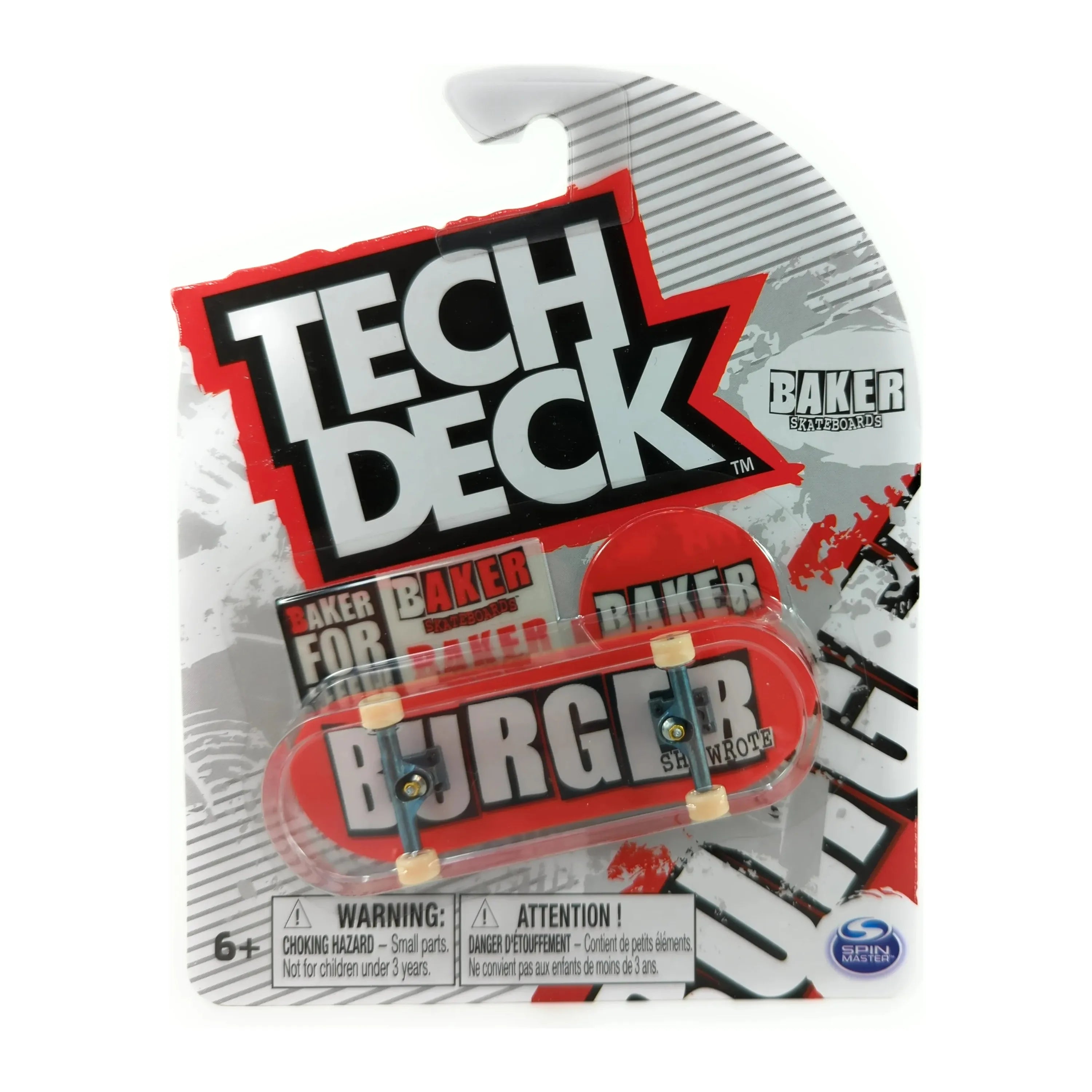 Tech Deck 96mm Fingerboard - Baker Burger