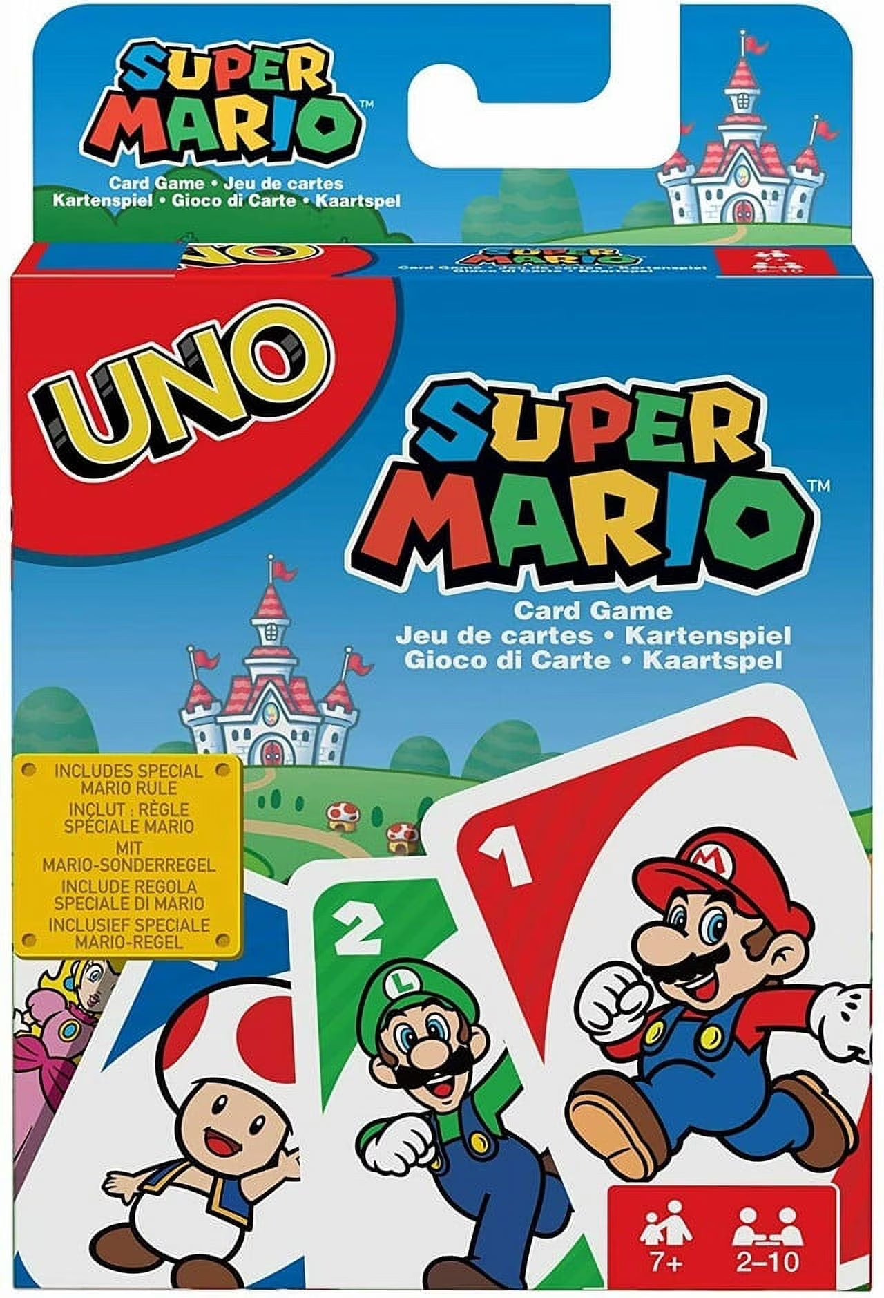 UNO Classic Card Game with Character-Themed Graphics for 2-10 Players