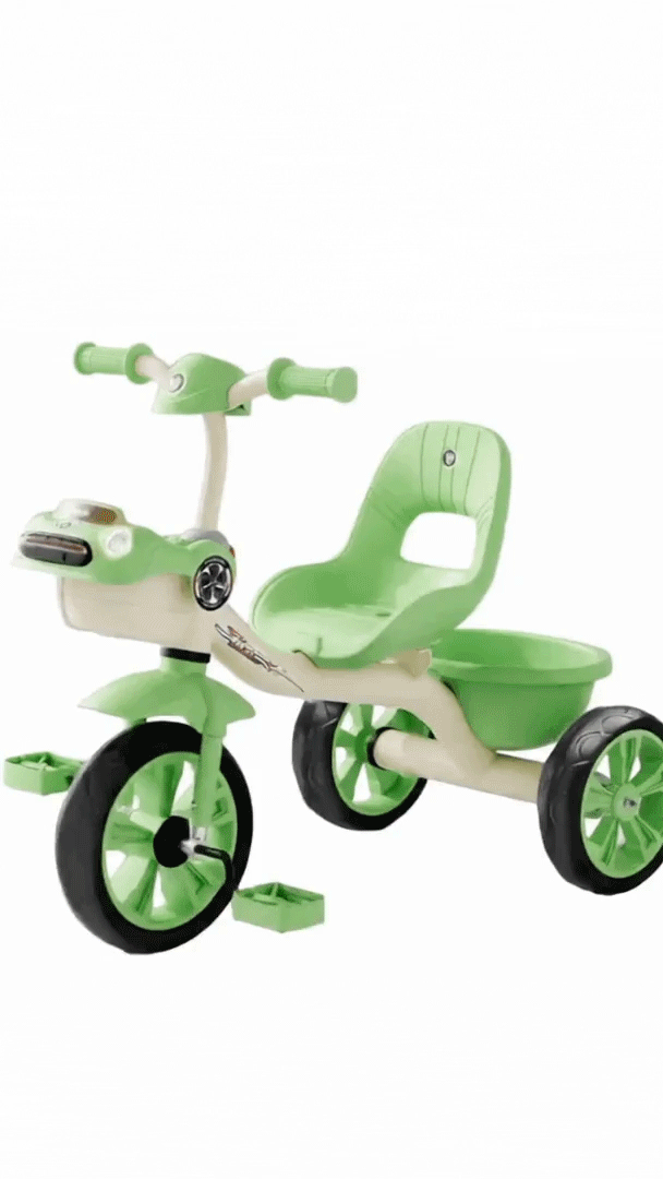 Tricycle With Light and Sound For kids - Light Green