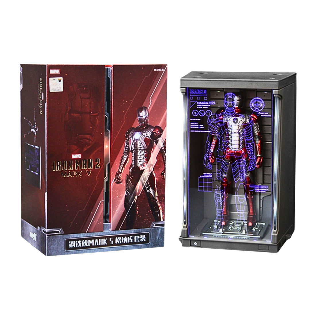 ZD Toys Super Heroes: Marvel - Iron Man -  Holographic Garage Set Mark 5 Scale 1:10