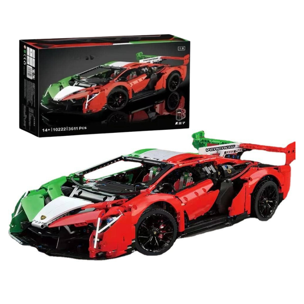 KBOX 10222 Lamborghini Poison Building Blocks Set – 3611 PCS (1:8 Scale Model)