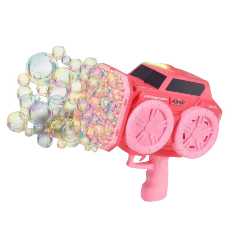 139-Hole Graffiti Bubble Machine Handheld Fully Automatic Bubble Gun - Pink