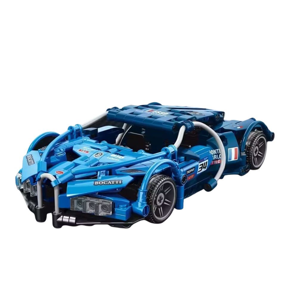 مجموعة مكعبات البناء رقم 9146 مع تجميع سيارة رياضية لعبة - 408 قطعة