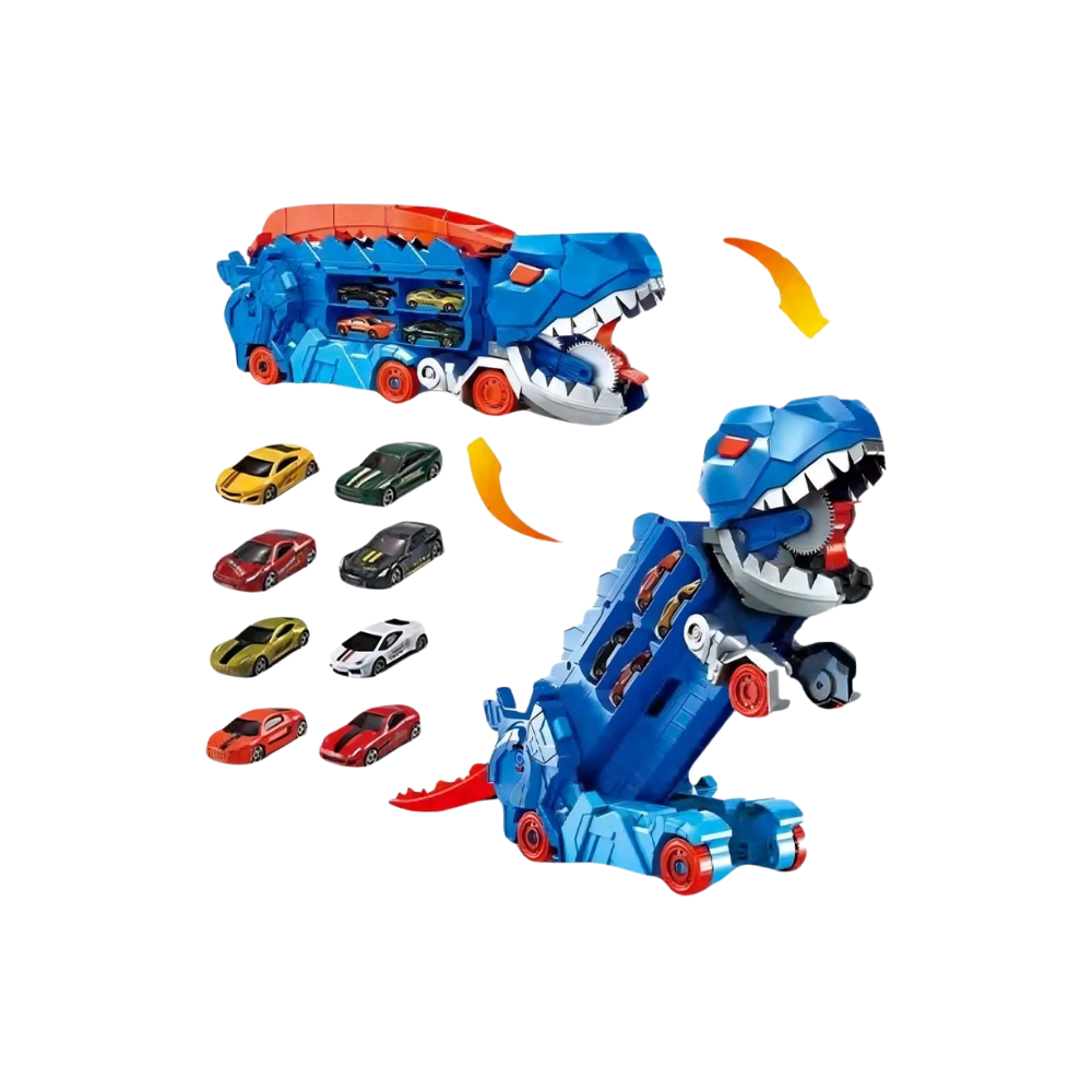 شاحنة نقل شارع كونفوي دينو مع سيارتين