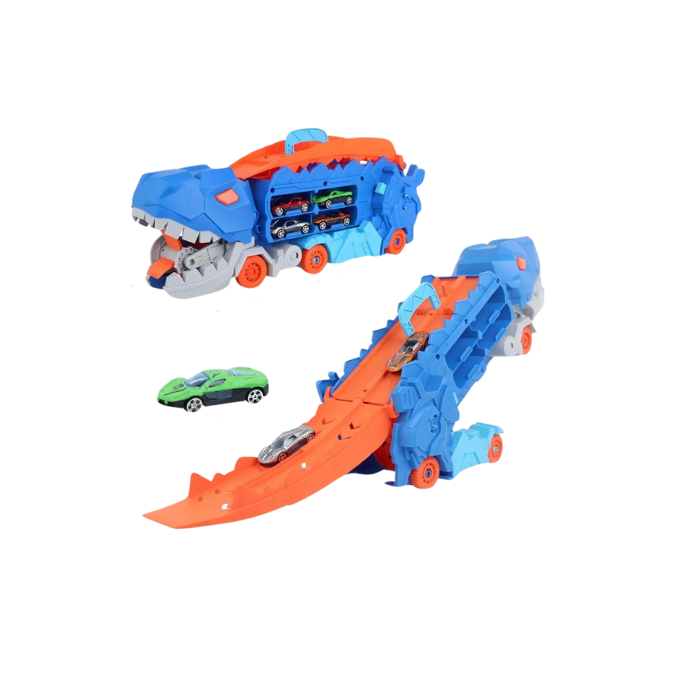 شاحنة نقل شارع كونفوي دينو مع سيارتين