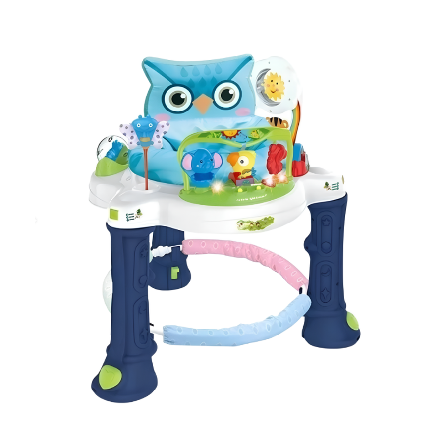Multi-functional baby walker Happy jungle walker with music, lights and toys for the baby - Owl