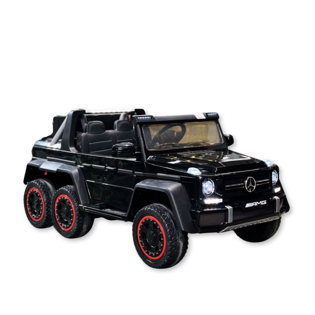 Mercedes-Benz G-Wagon 6x6 Kids Electric Ride-On Toy - Black Edition Car Size 142*73.5*45