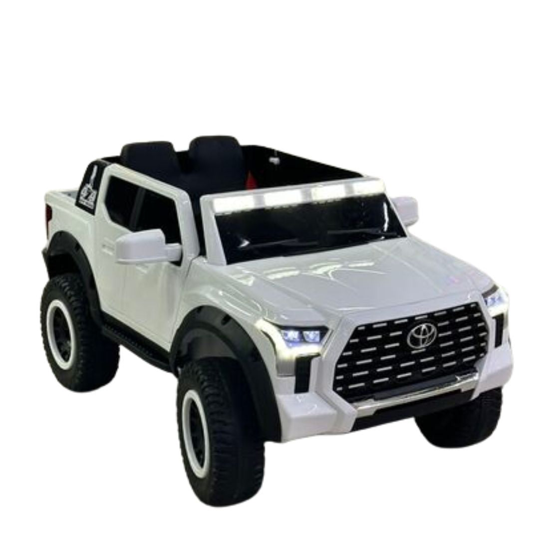 Electric Ride-On Car For Kids Toyota Tundra with Remote Control - White