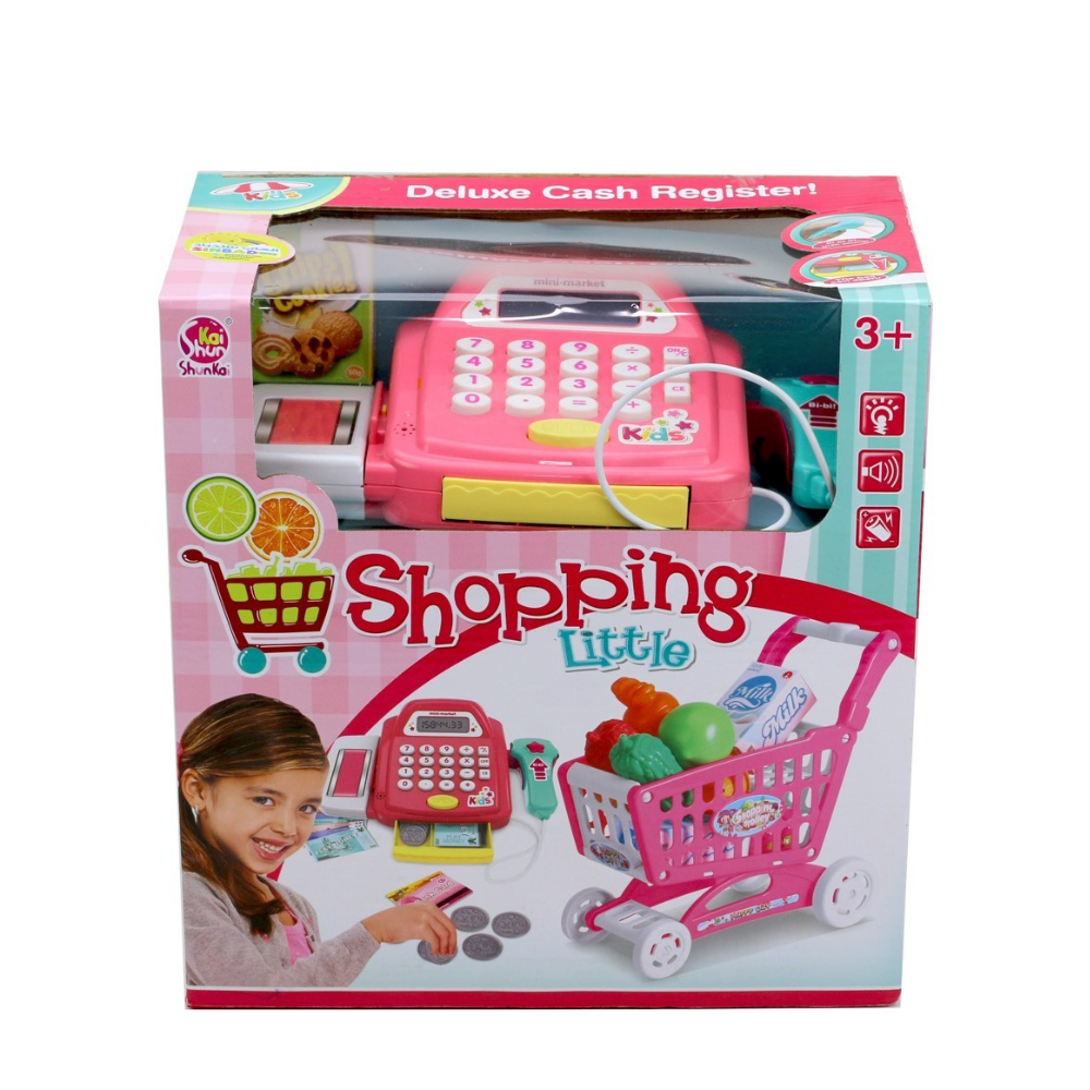 Little Shopping Deluxe Cash Register & Shopping Trolley Playset