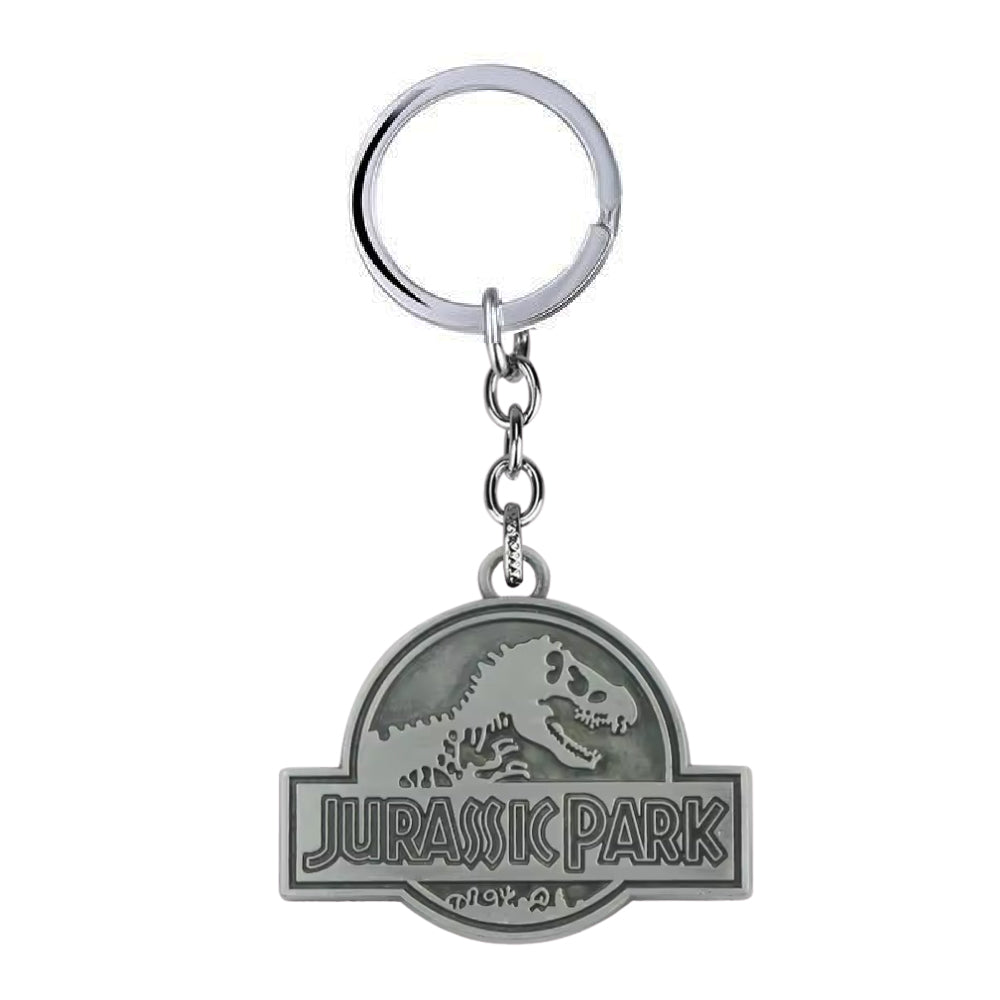 Jurassic Park Dinosaur Metal KeyChain