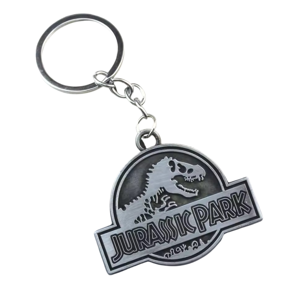Jurassic Park Dinosaur Metal KeyChain