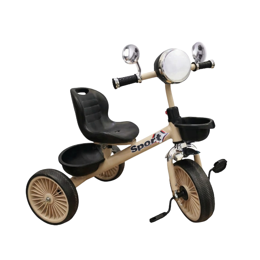 Tricycle with Light and Music For Kids - Beige