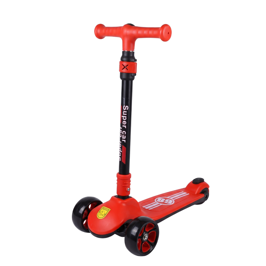 Kids 3-Wheel Scooter with LED Wheels & Adjustable Handlebar For Kids