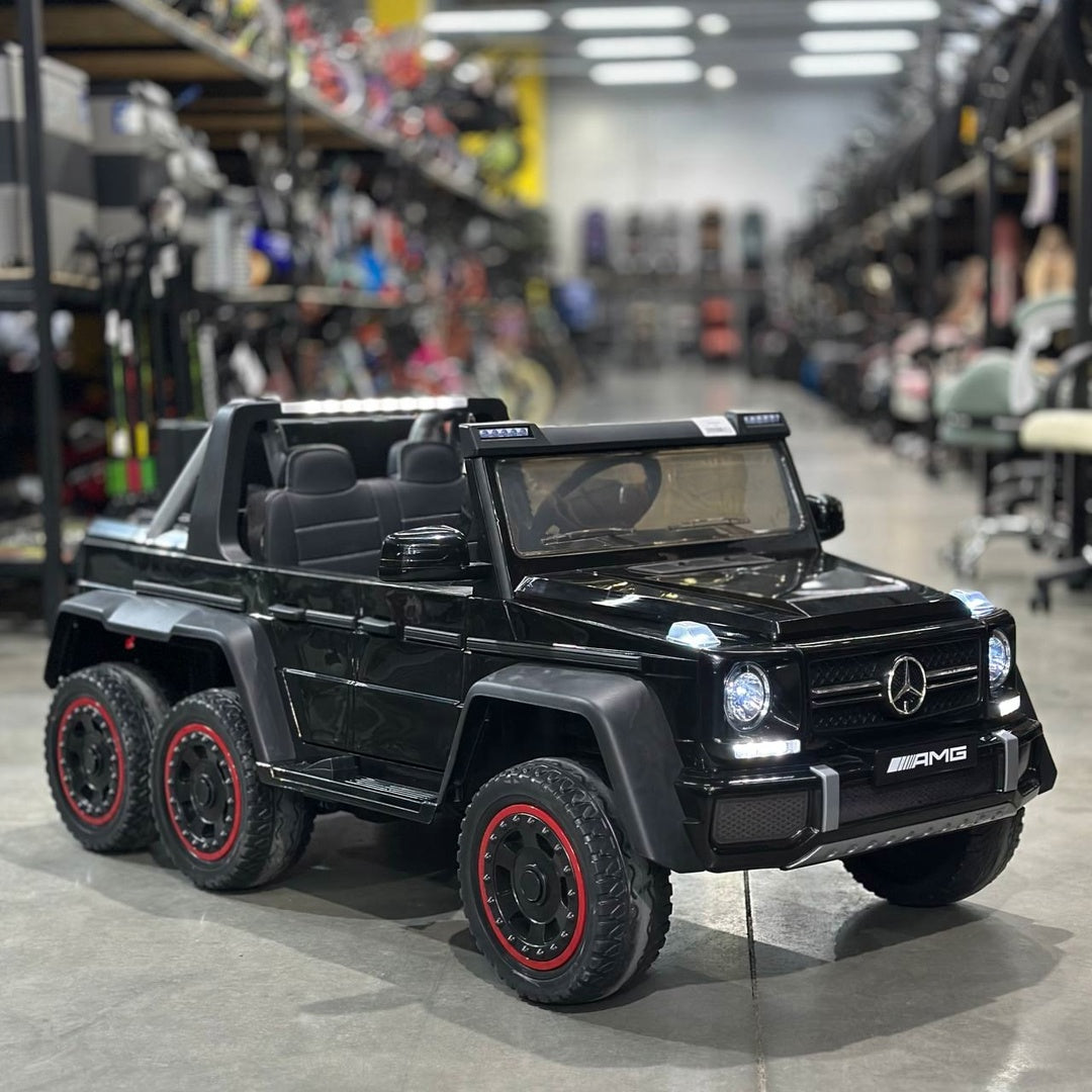 Mercedes-Benz G-Wagon 6x6 Kids Electric Ride-On Toy - Black Edition Car Size 142*73.5*45
