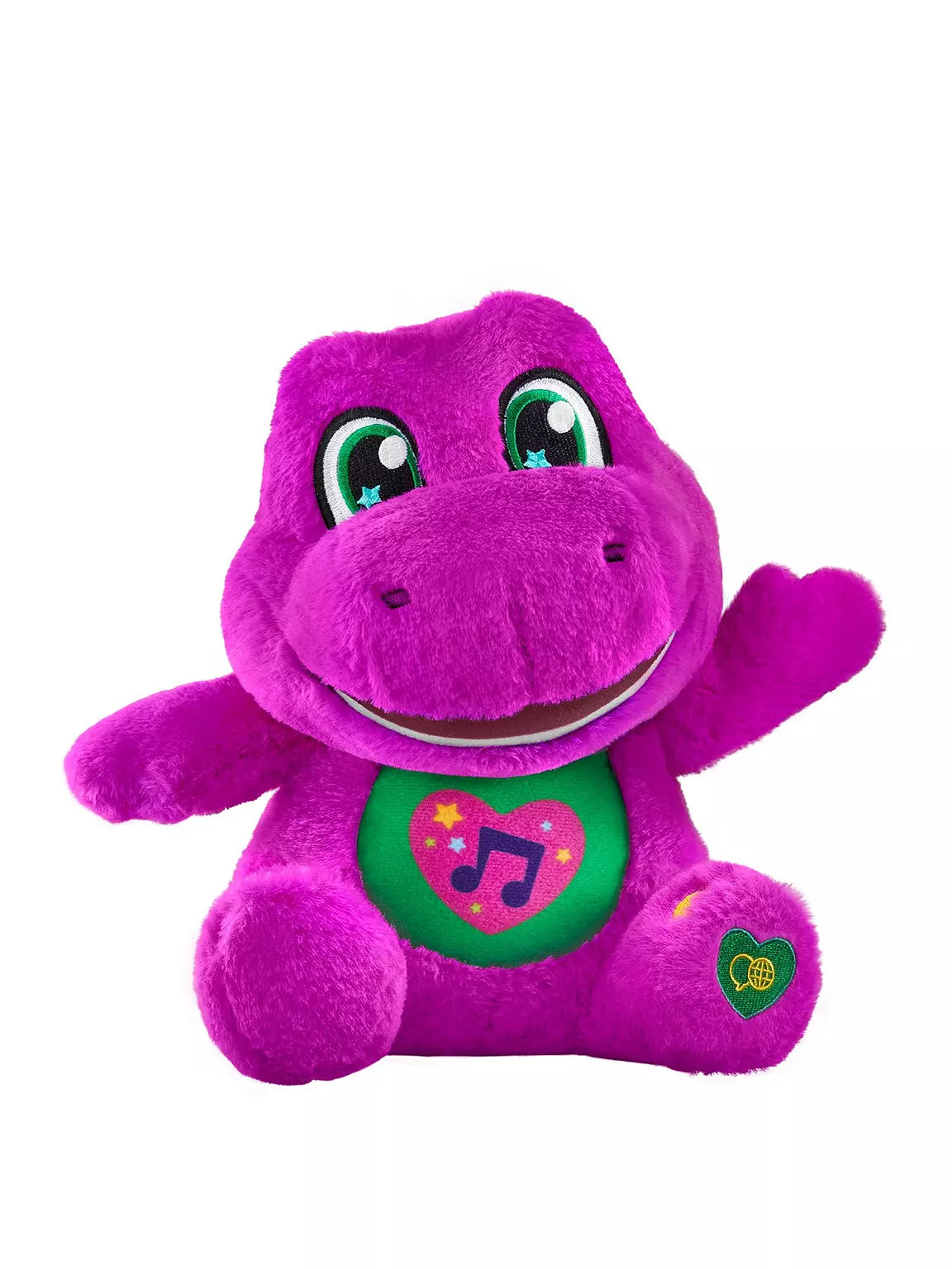 Fisher-Price Barney's World Sing Along Barney Plush, 10.5-inch Figure, Songs, Sounds & Soft Texture