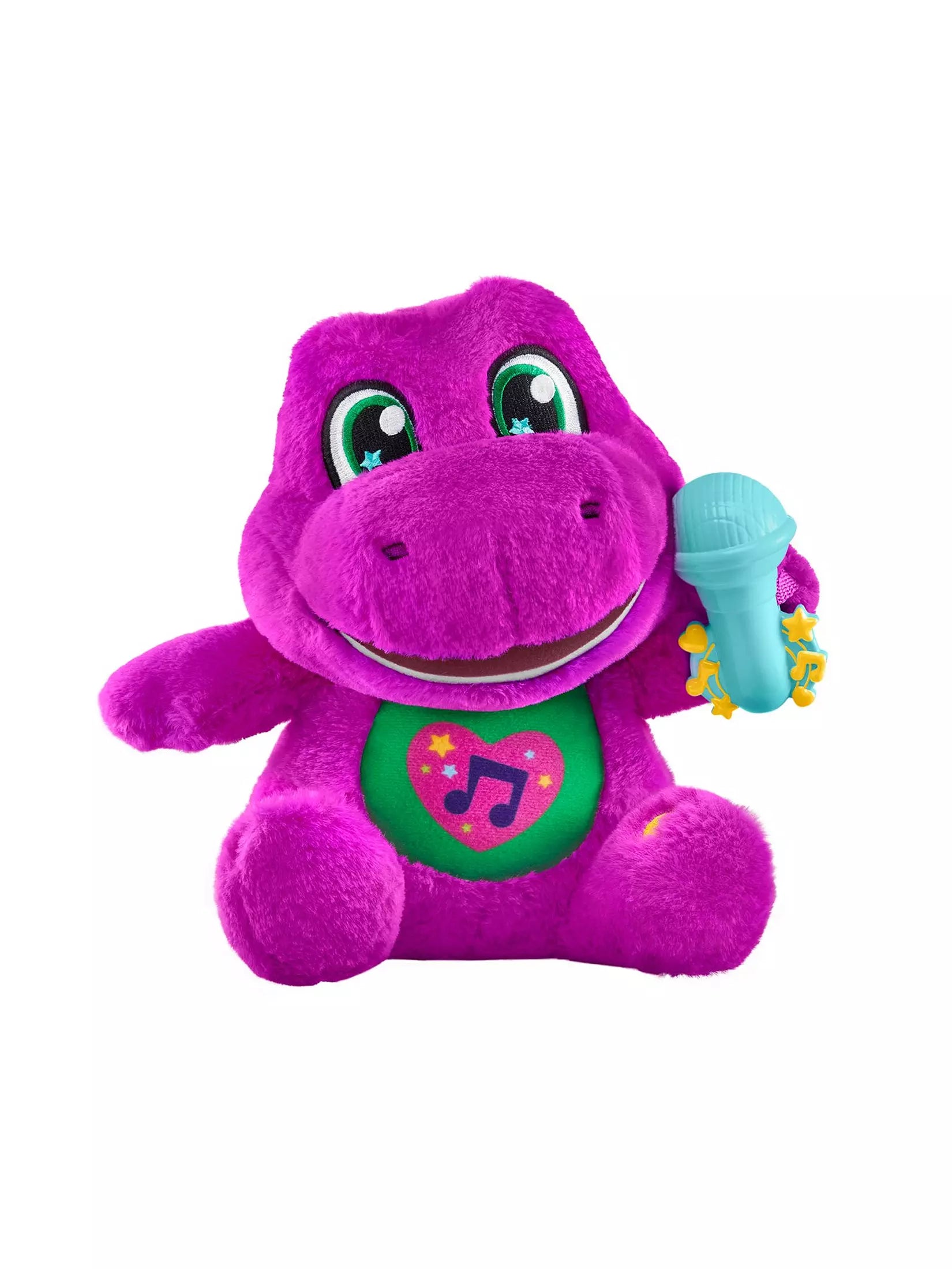 Fisher-Price Barney's World Sing Along Barney Plush, 10.5-inch Figure, Songs, Sounds & Soft Texture