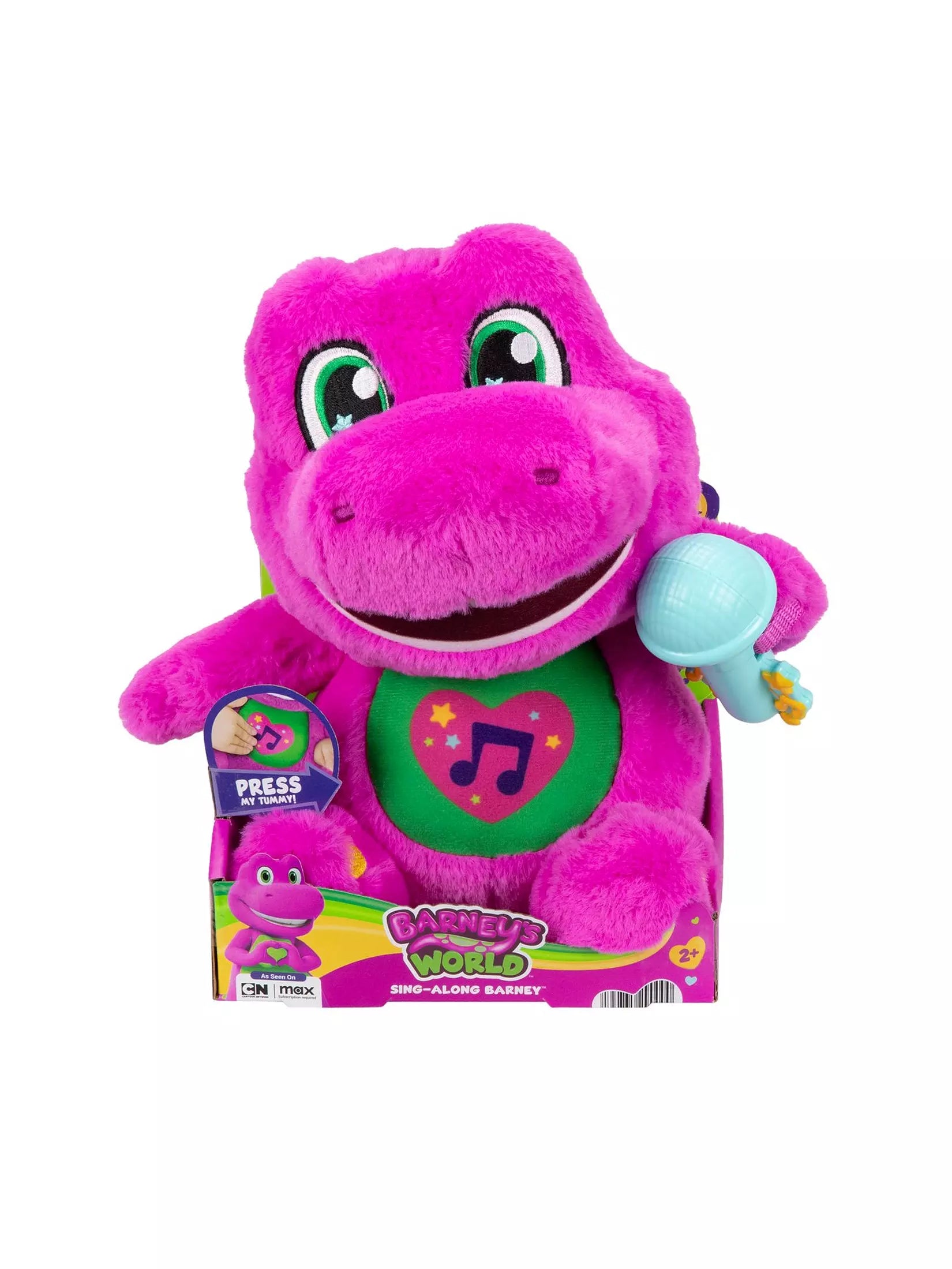 Fisher-Price Barney's World Sing Along Barney Plush, 10.5-inch Figure, Songs, Sounds & Soft Texture