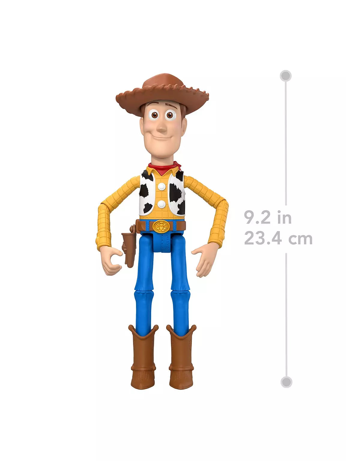 Mattel Disney and Pixar Toy Story 5 Woody Action Figure 9.2 Inch Tall Sheriff, 14 Posable Joints, Play scale