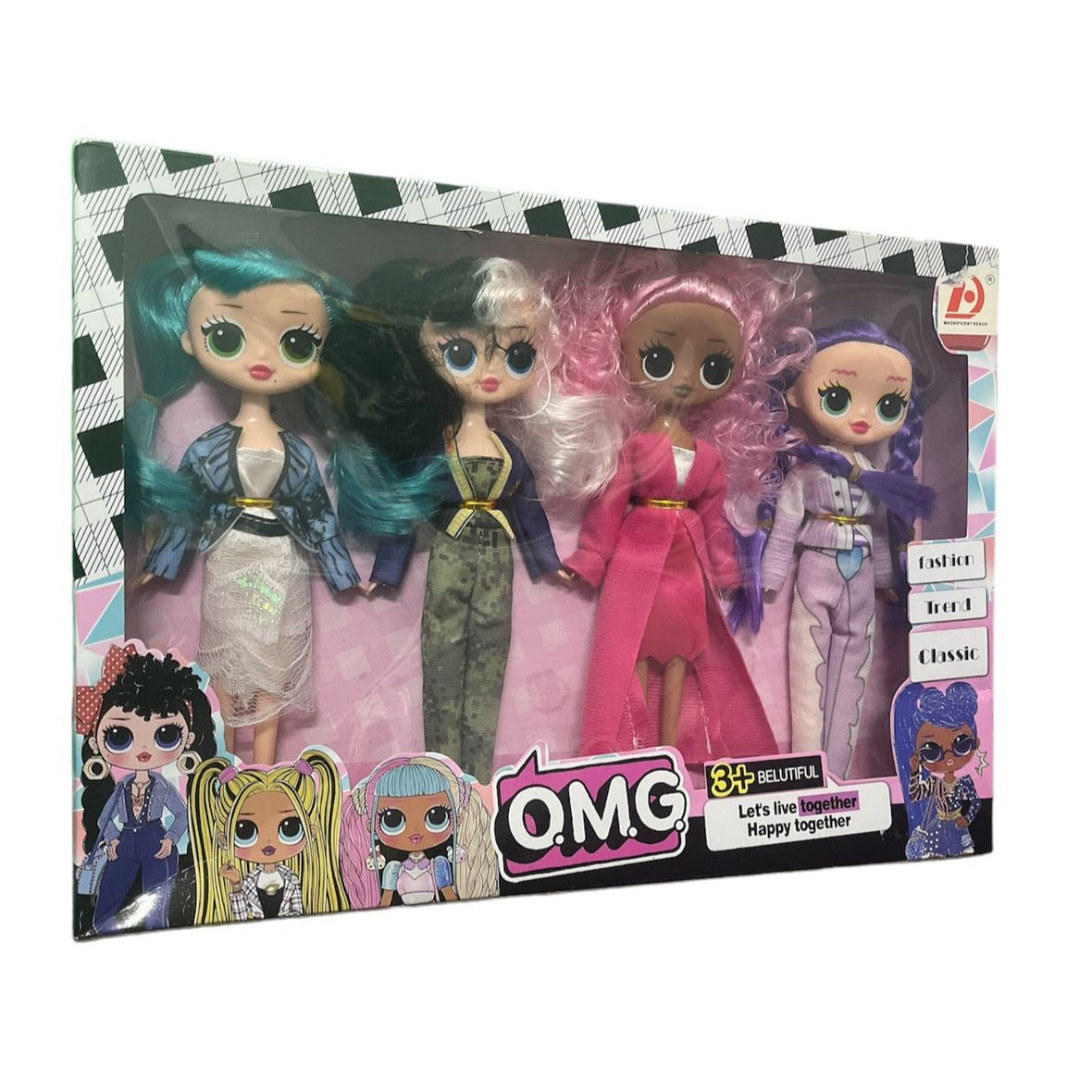 L.O.L Surprise O.M.G Fashion 4 Dolls Playset MX2088C