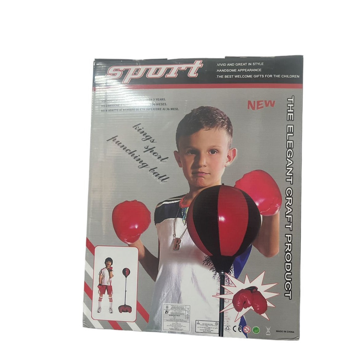 Kings Sport Boxing Punching Ball with Gloves 143881/1