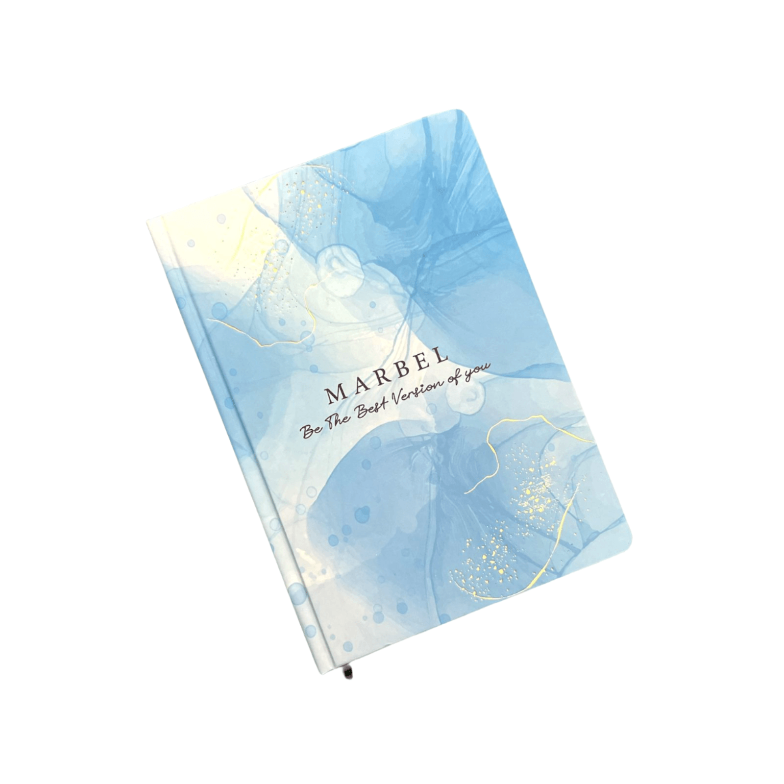 2BE Notebook A5 With Rubber Band  -  Marbel Baby Blue