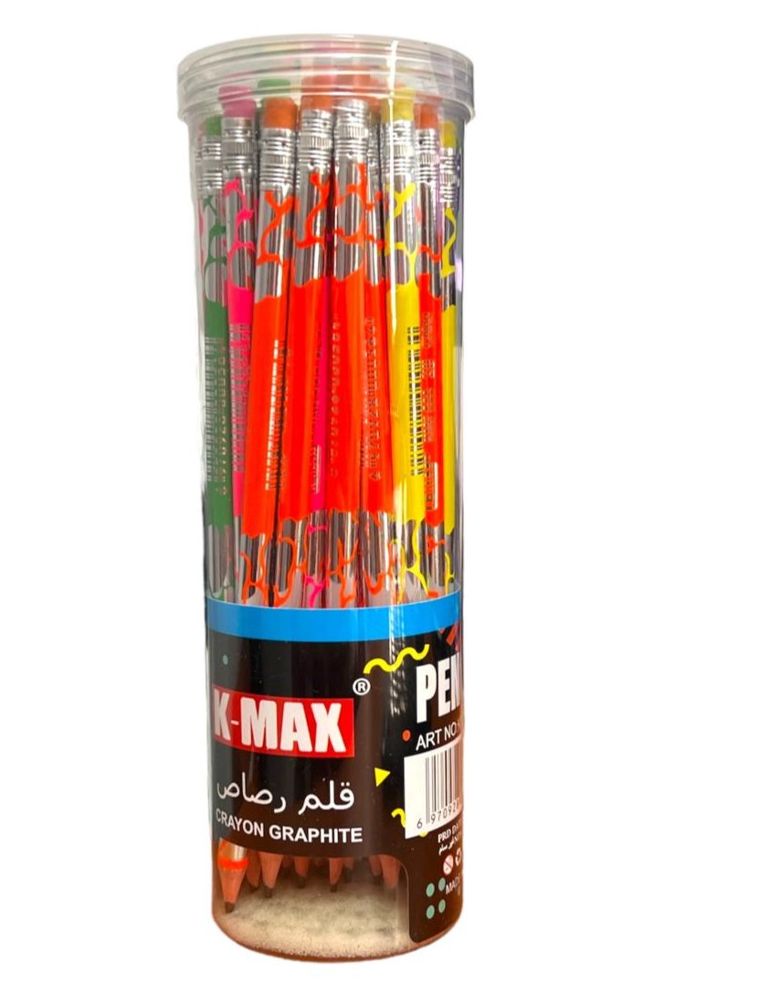 أقلام تلوين K-MAX Graphite 2B - عدد 1