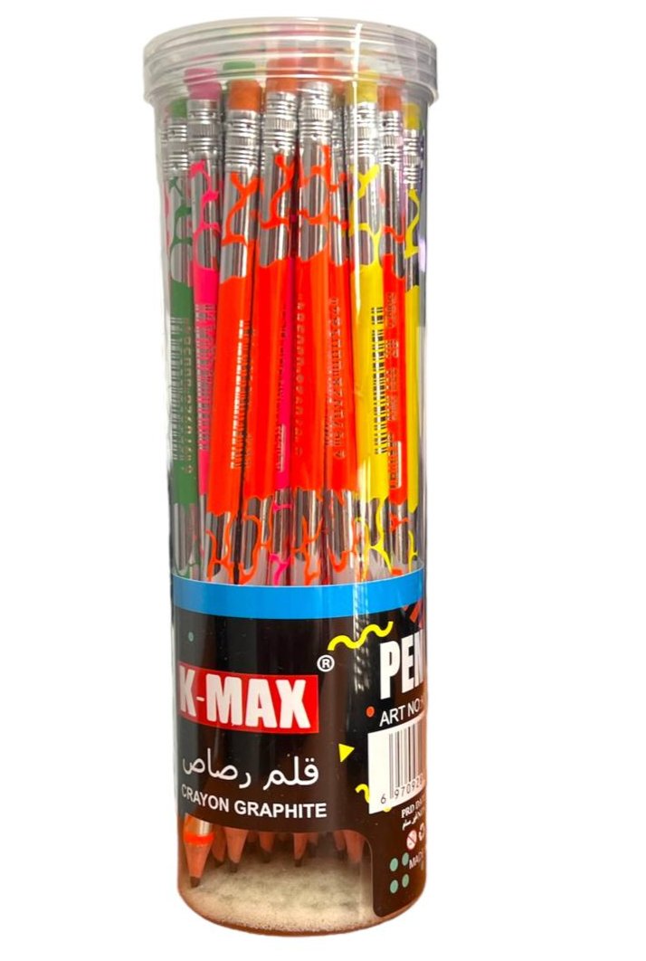 أقلام تلوين K-MAX Graphite 2B - 12 قطعة