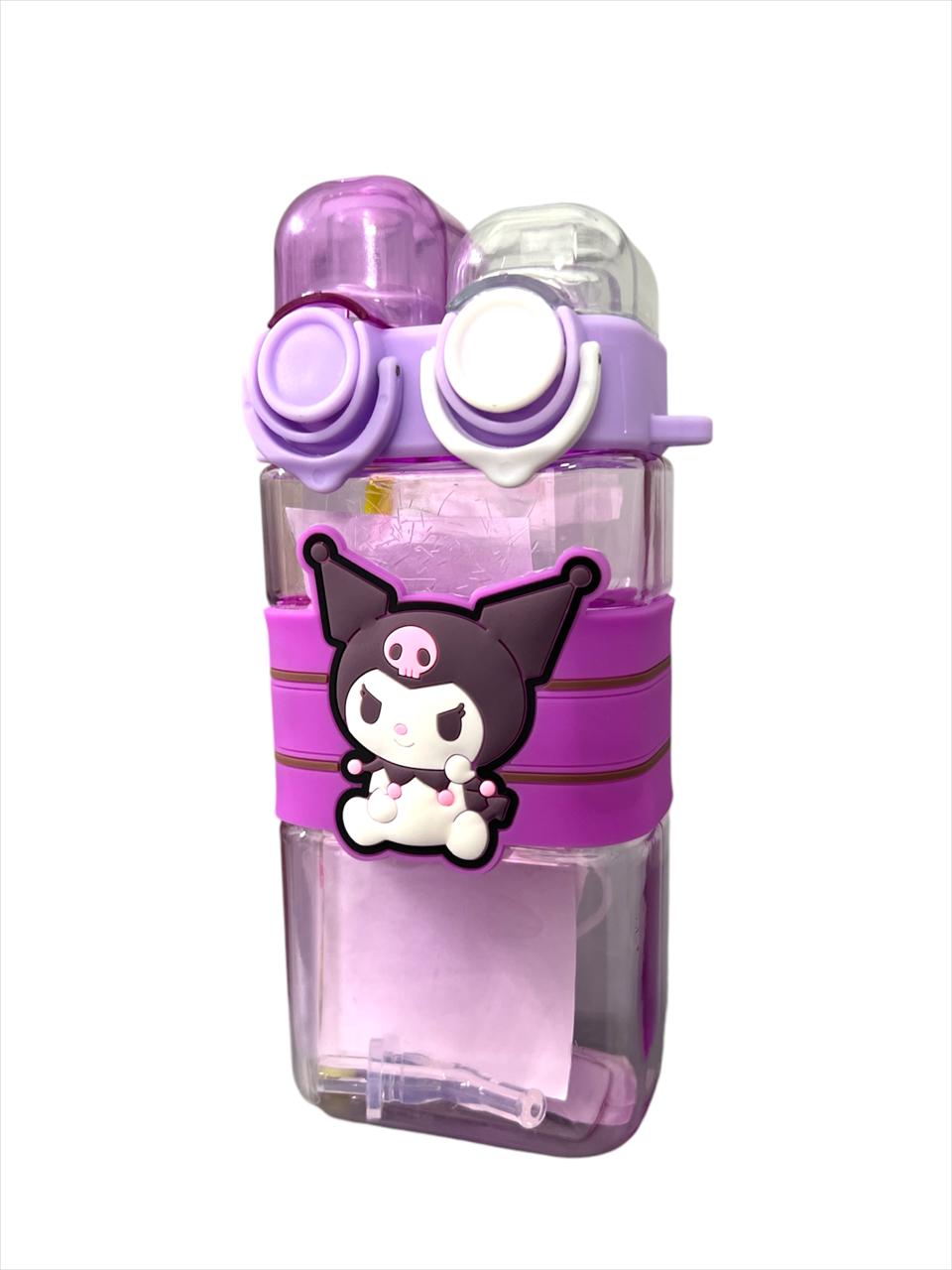 Sanrio Kuromi My Melody Portable Straw Cup Cute Anime 520ml - Purple