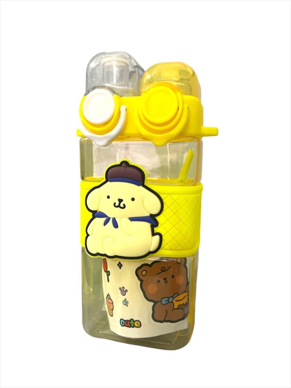 Sanrio Kuromi My Melody Portable Straw Cup Cute Anime 520ml - Yellow